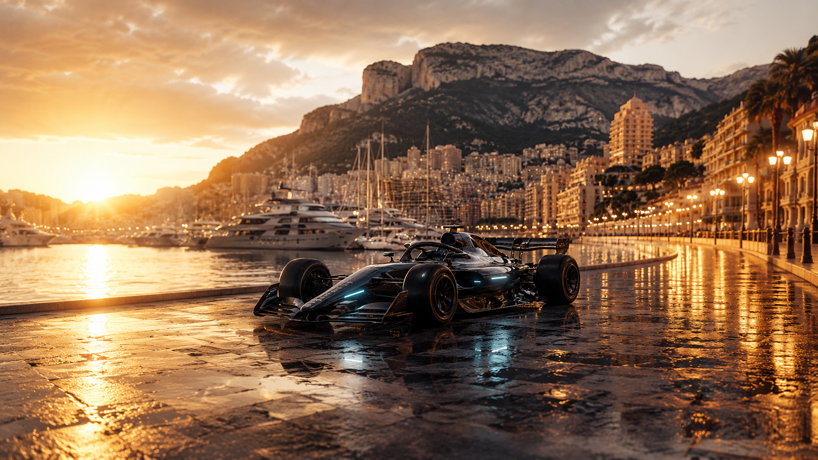 abstracto auto F1 en Monaco