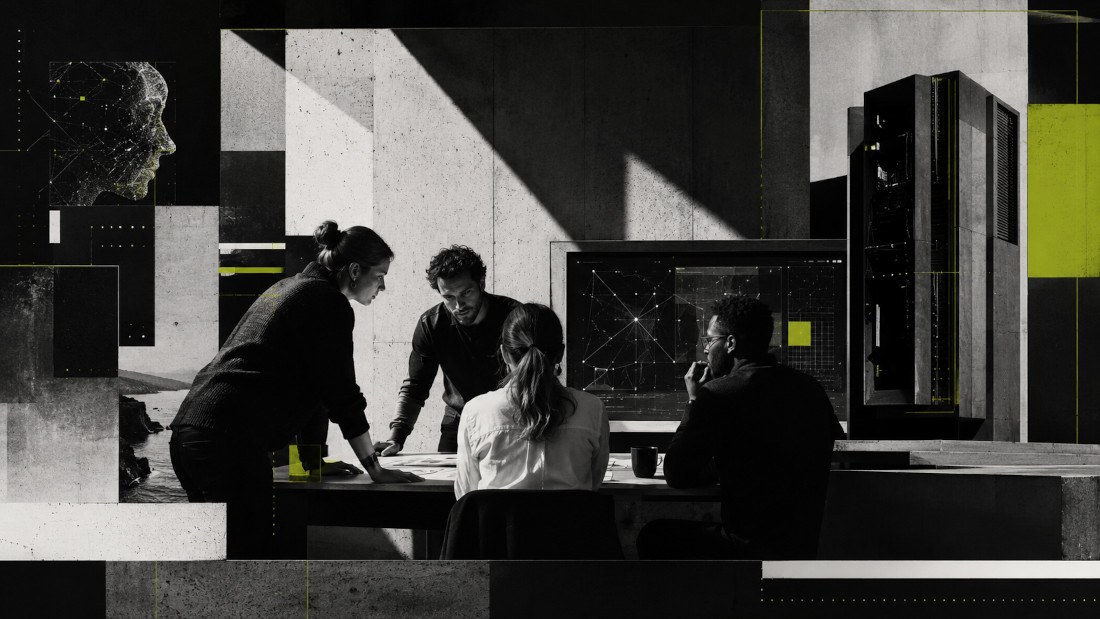 people working with AI