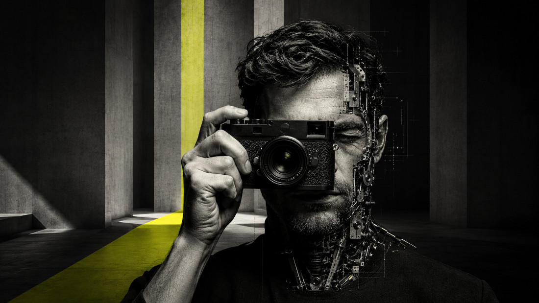 man and photo camera