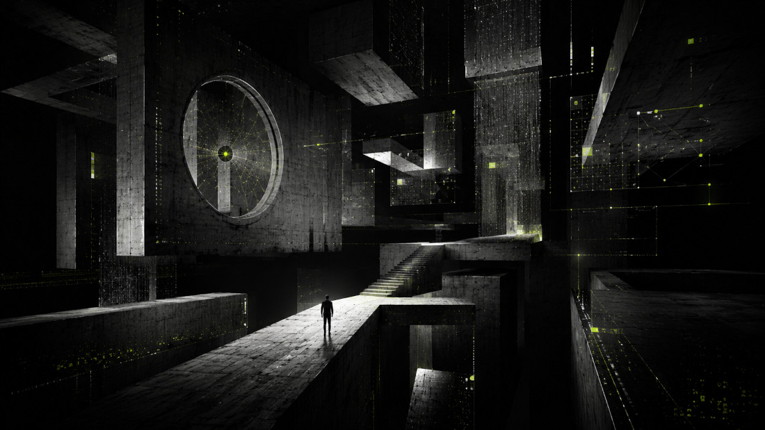 abstract man and design