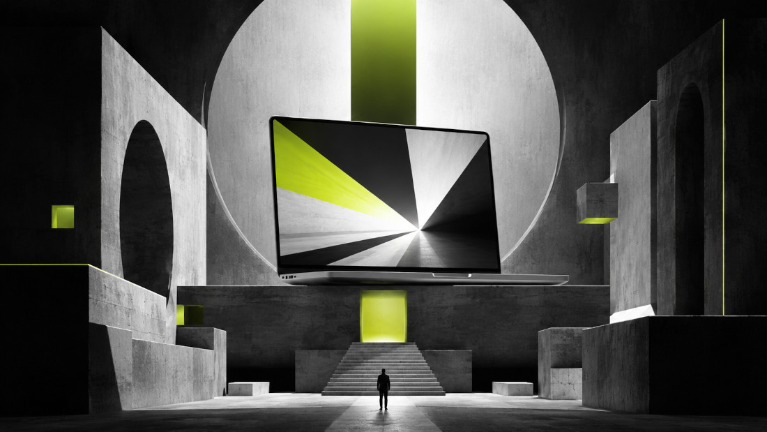 abstracto laptop apple