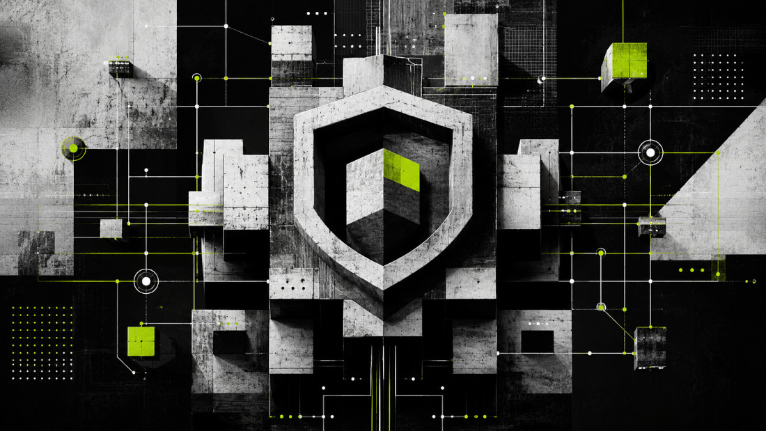 abstract security shield