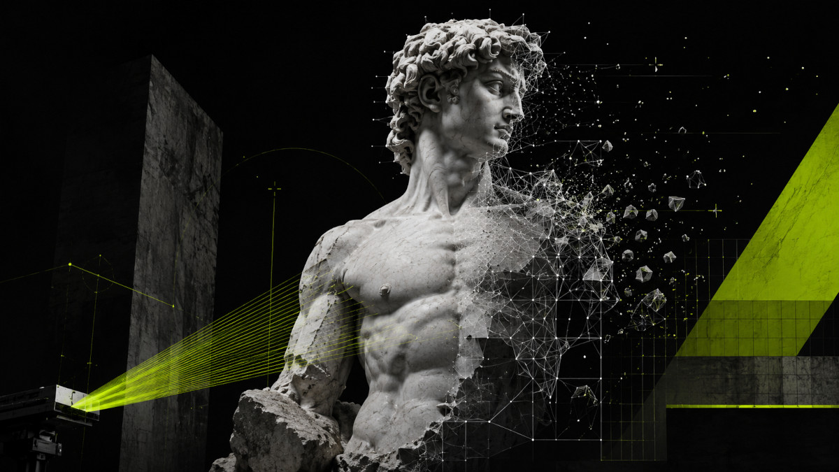 abstract sculpture and bytes