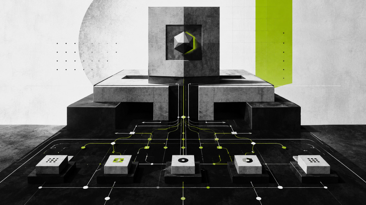 abstract paths converging