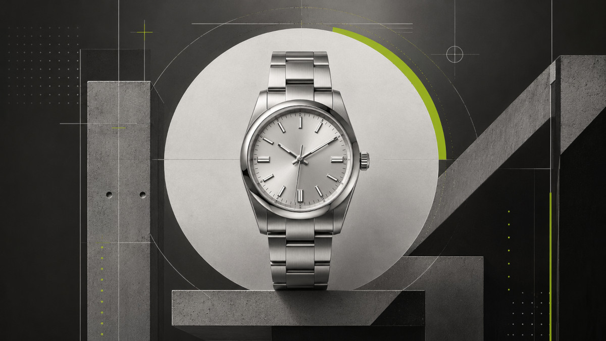 abstract rolex clock
