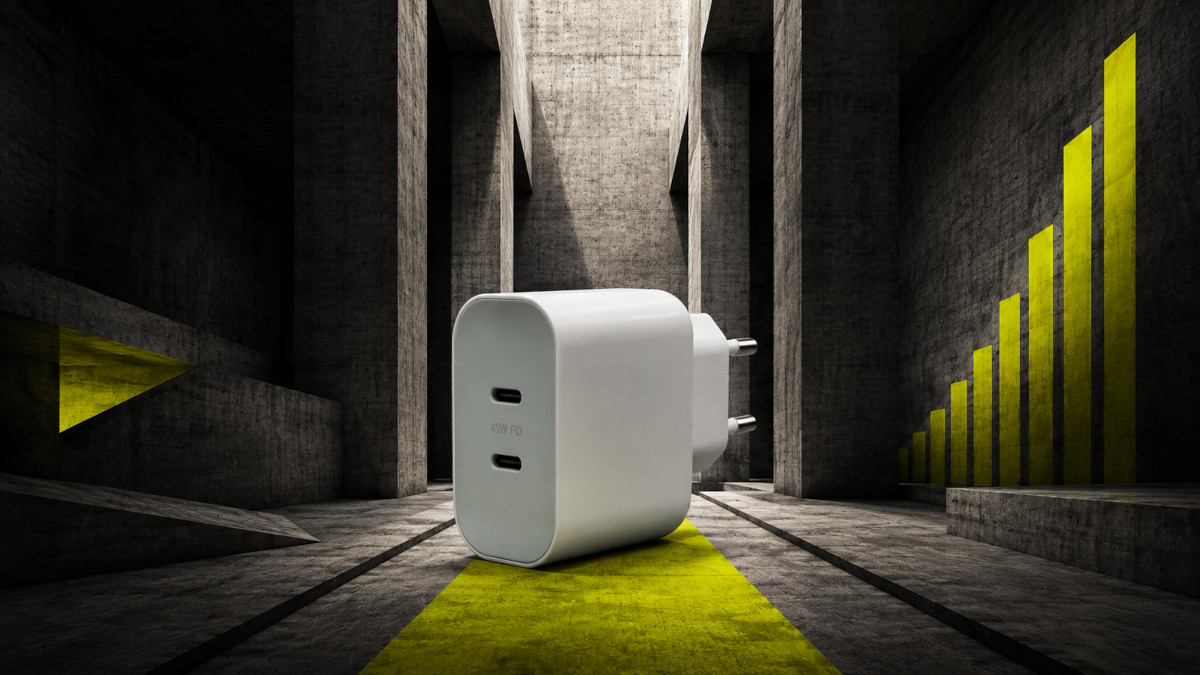 charger in abstract scene