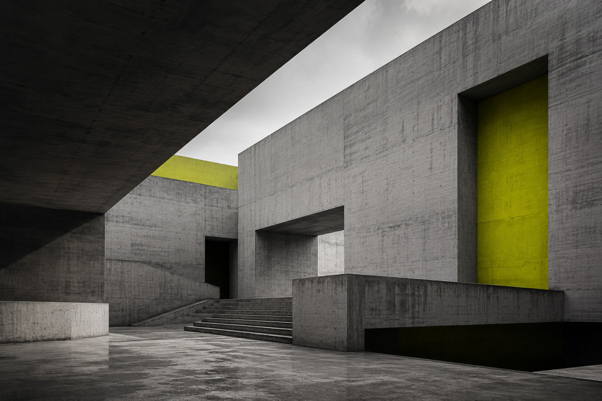 abstracto arquitectura brutalista