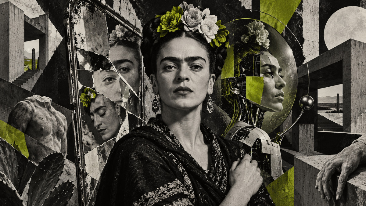 abstract Frida Khalo