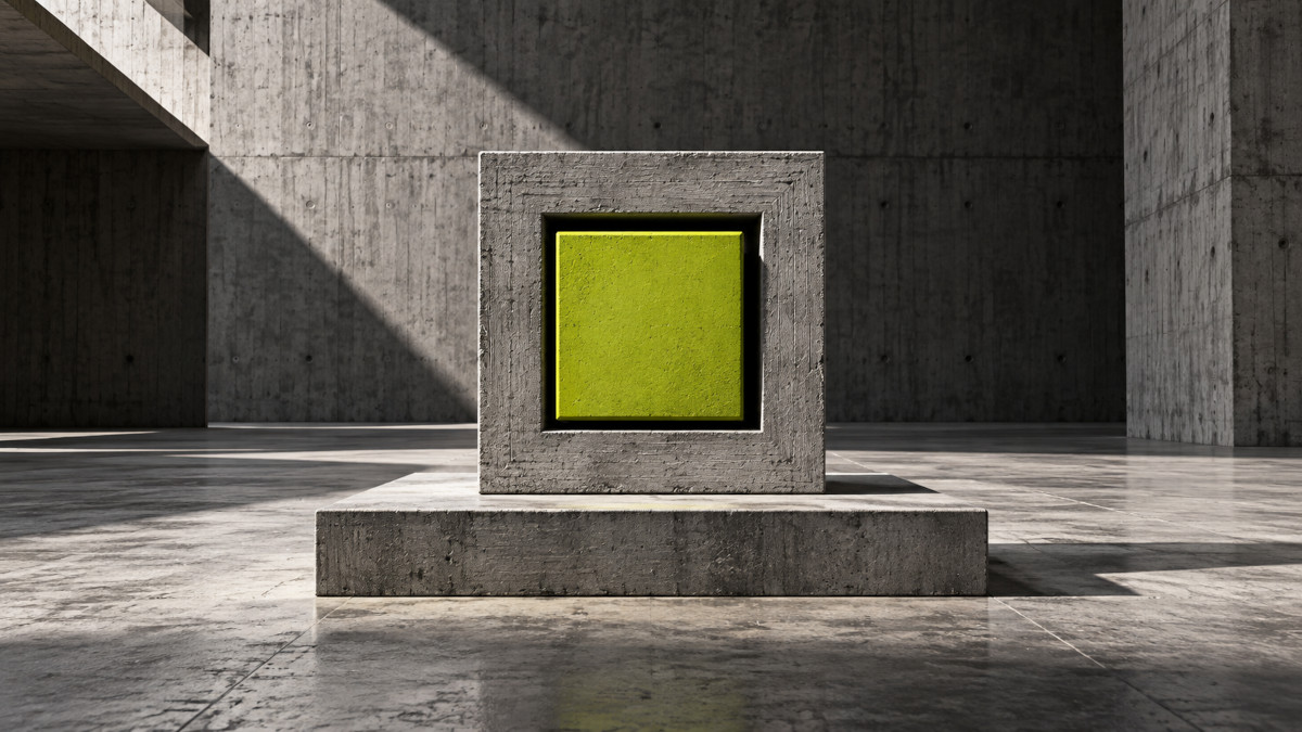 abstract square target