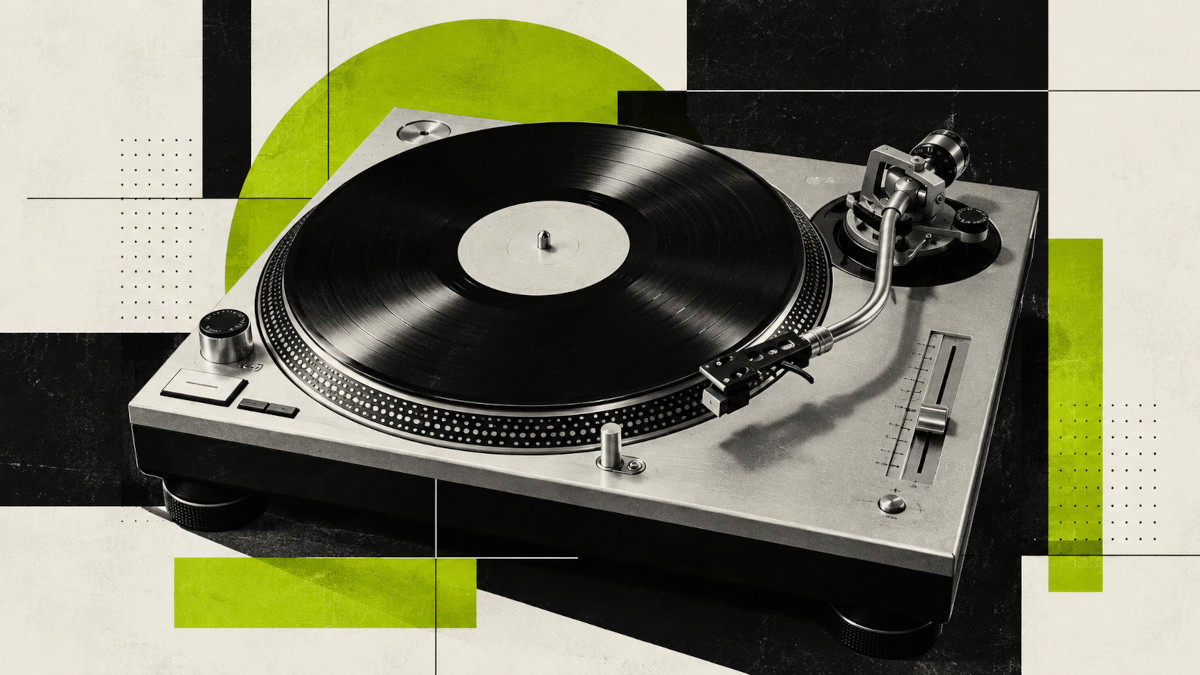 abstract Technics turntable